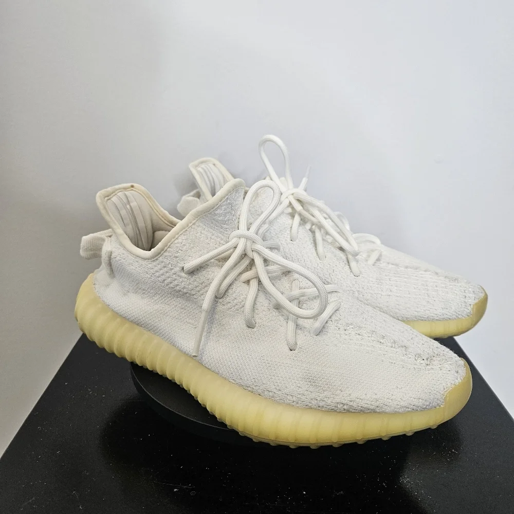 Adidas Yeezy Boost 350 V2 Low Cream Mens Size 7 White / Triple White